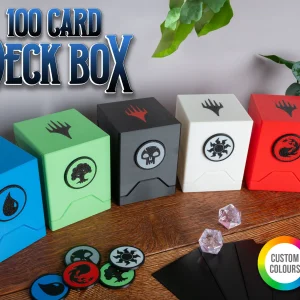 Deck Box Premium MTG "Símbolos de Maná" - 100 Cartas