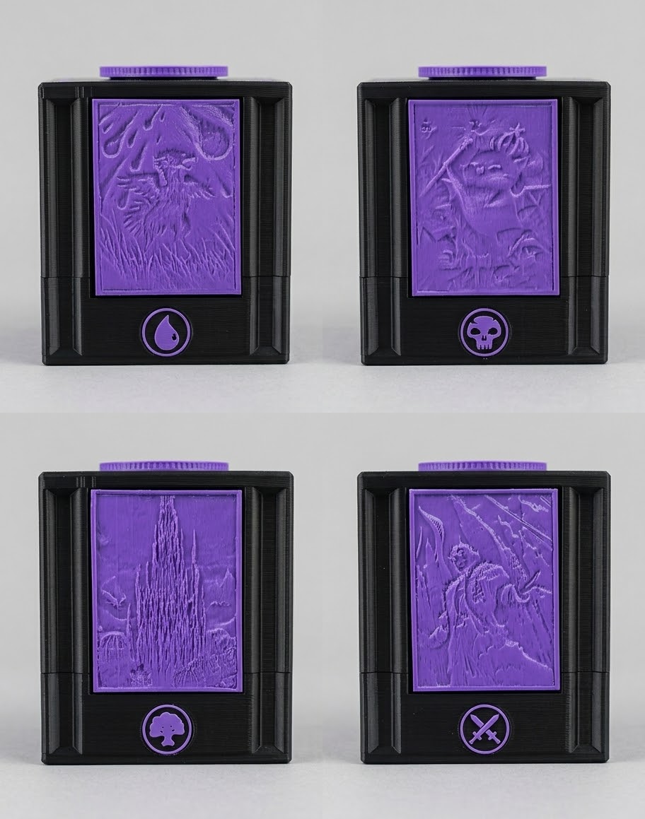 Deckbox MTG de Mazo Para Doble-Fundas con Cierre de Panel Deslizante - Imagen 2
