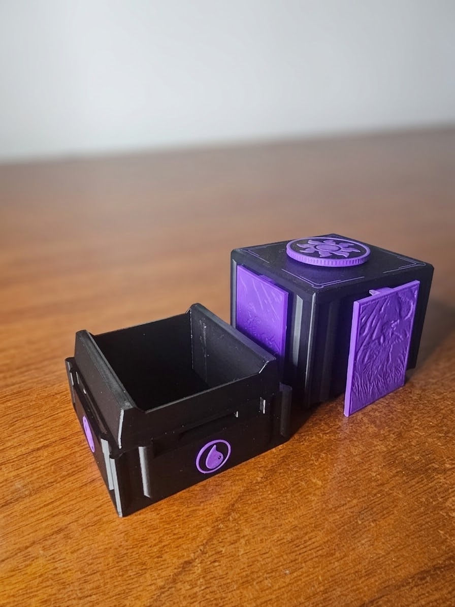 Deckbox MTG de Mazo Para Doble-Fundas con Cierre de Panel Deslizante - Imagen 3