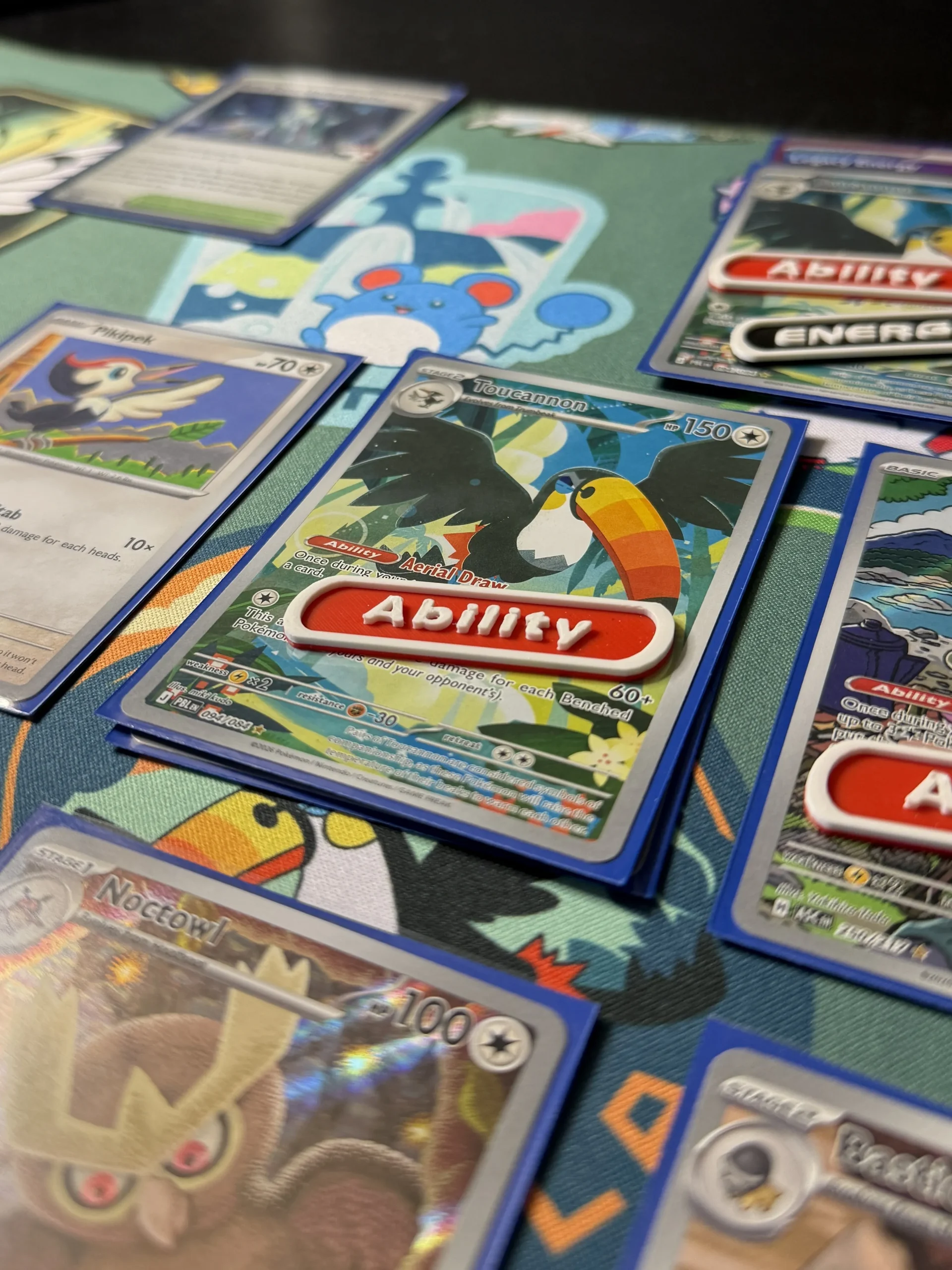 Set de Tokens Indicadores para Pokémon TCG (Ability, Supporter, Energy, Stadium) - Imagen 2