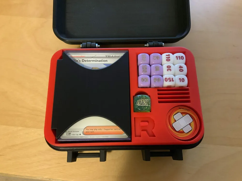 Caja para mazos de cartas Pokémon del Team Rocket V2