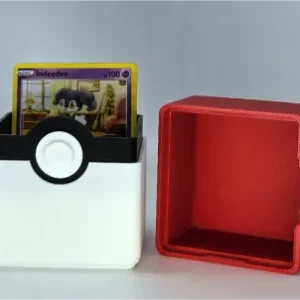 Deck Box / Caja para Mazo - Diseño Pokébola (Doble Capacidad)