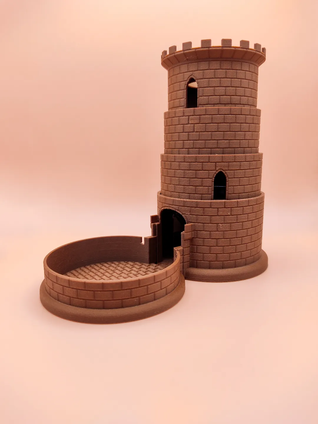 Torre de Dados Portátil y Plegable - Diseño Castillo